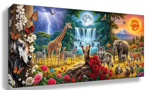 Cadeau femme peinture diamant de 40x80cm pour anniversaire et fête