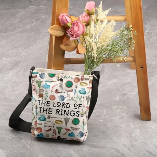 VAMSII Ring Movie Crossbody Bag Movie Fans Inspired Gift Movie Merch Green Leaves Fans Gift4