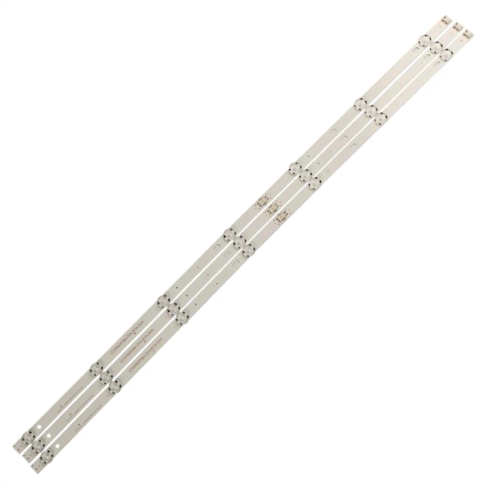Striscia di retroilluminazione a LED compatibile for LG LC43490059A LC43490058A 43UK6300PLB 43UJ634V 43LJ61_FHD_L Innotek 17Y 43 pollici_A 7 LED 830 (Color : 3TV(9PCS))