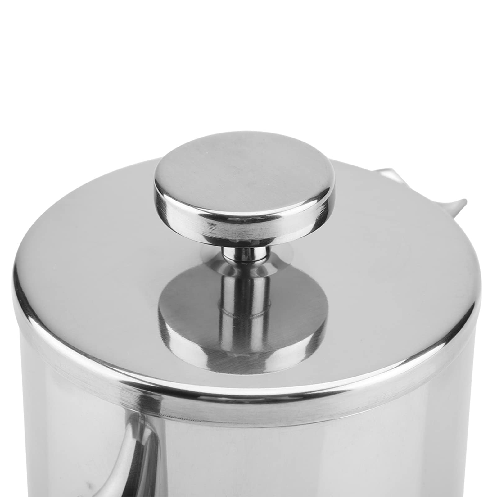 Macchina per caffè e tè French Press a doppia parete in acciaio inossidabile con filtro, 1000 ml, 34 once, specchio e finitura spazzolata (800 ml)