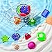 Zhanmai 16 Pcs Diving Gems Bath Toys Pool Sinking Diving Toys Crystals Summer Underwater Diamond for Kids Underwater Gemstone Swimming Training Gift Water Pool Games