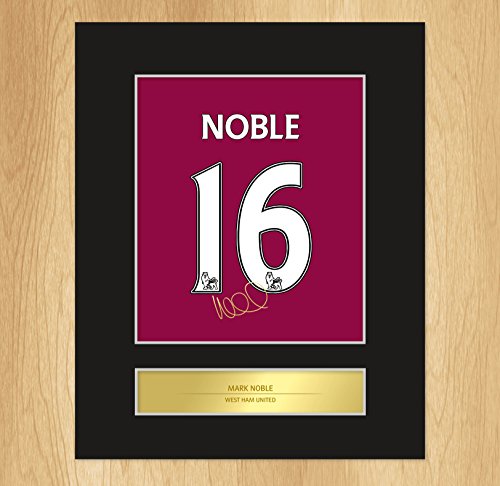Mark Noble Signed Mounted Artistic Photo Display