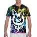 Produktbild D. VA Bunny Herren Classic Full Size Doppelseitiger Druck Kurzarm T-Shirt T-Shirt mit Rundhalsausschnitt
