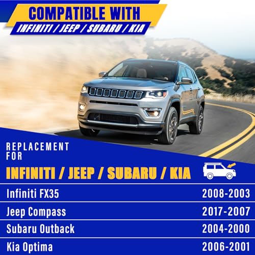 Image of 22 inch 20 inch Front Windshield Wiper blades Replacement for Infiniti FX35 2003-2008,Jeep Compass 2007-2017,Subaru Outback 2000-2004,Optima 01-2006 Premium All-Season Replacement Automotive Windshield Wipers
