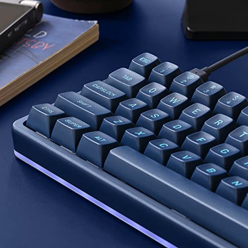 Drop Signature Series Mechanical Keyboard - Tenkeyless Tkl (87 Key), Mt3 Dusk Doubleshot Keycaps, Tactile Holy Panda X Switches, Hot-Swap, Backlit Rgb Led, Usb-C, Aluminum Frame (Blue Hour) #TOP1