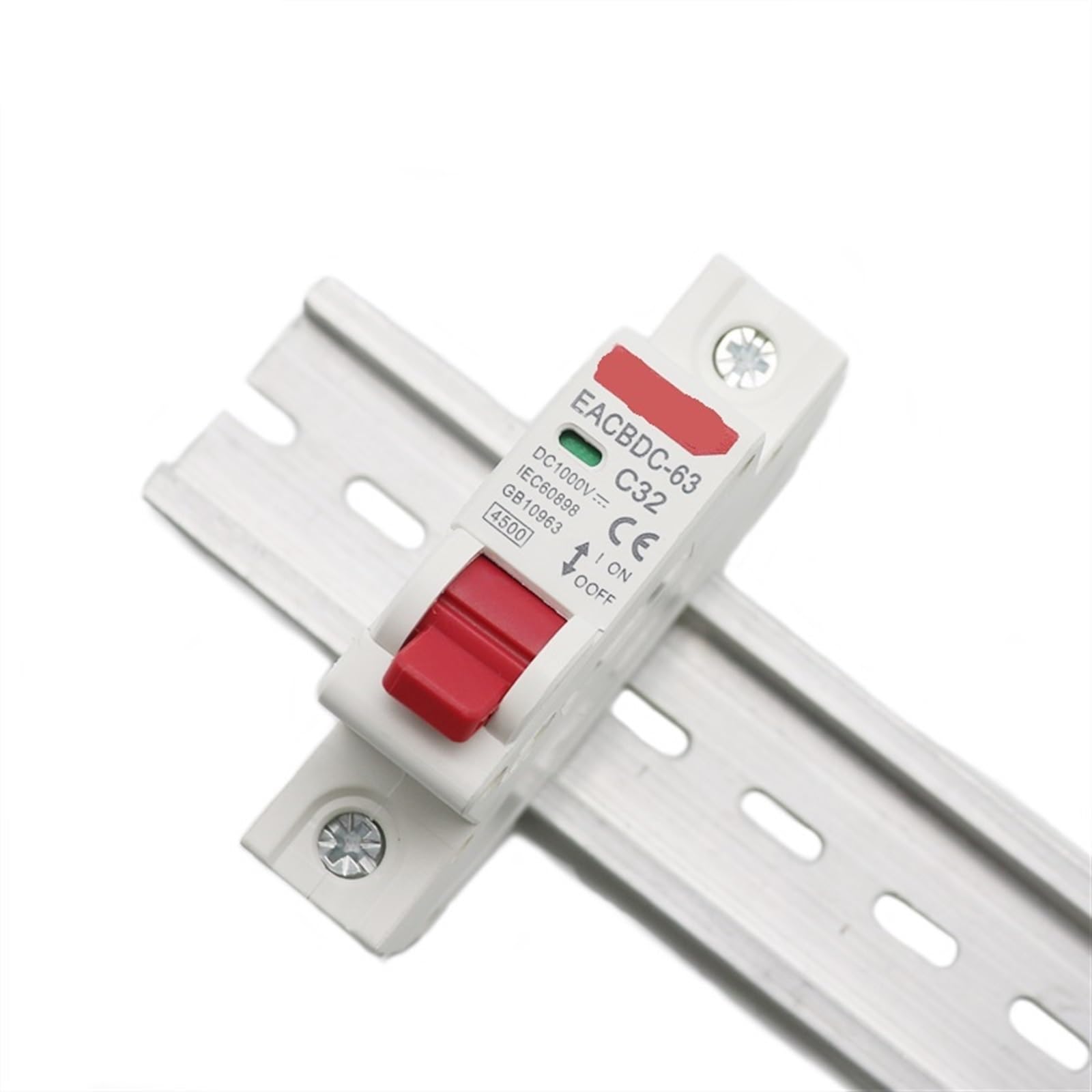 Automatyczny wyłącznik solarny DC 1000V 1P, przełącznik ochrony przed przeciążeniem, 6A, 10A, 16A, 20A, 25A, 32A, 40A, 50A, 63A, MCB do fotowoltaiki, 1 sztuka (6 lat)