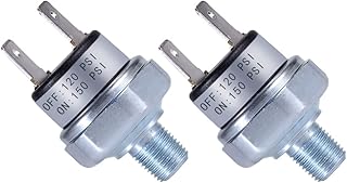 Air Pressure Switch 120-150 PSI Pressure Switch 1/8"-27 NPT DC 24V 12V Pressure Switch Air Compressor Pressure Switch 120PSI Pressure Switch 150PSI Pressure Switch