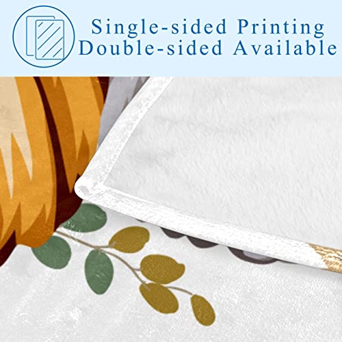 Couverture douce imprimé feuilles d'érable pour canapé chic