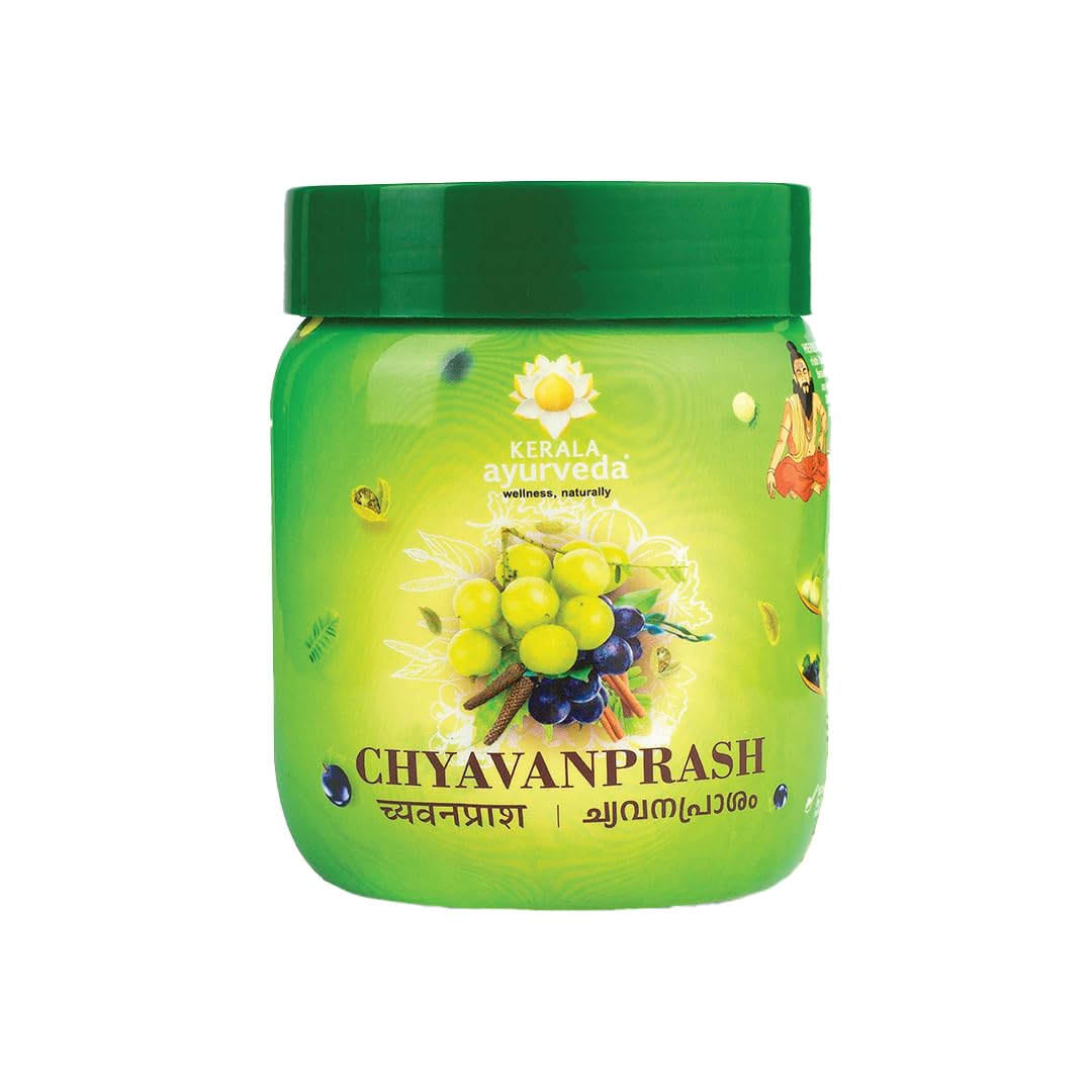 Kerala Ayurveda Chyawanprash with Wild Amla, Giloy, Ashwagandha, Shatavari & Jaggery | Rich in Vitamin C | Boosts Energy, Immunity, Stamina & Digestion 500gm
