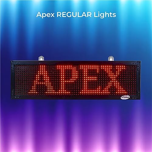 Image of Moving /Scrolling Messenger Advertising Display Board with WiFi Operated Ultra Bright Indoor /Outdoor (RED, 40'X8 inch)