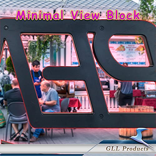 Open Sign For Business - Large Bright Led Open Neon Sign For Stores With Remote Control - Animated Flashing Led Open Signs - Unique Oval Jumbo Open Shop Light (24" X 12" Oval, Red & Blue) #TOP6