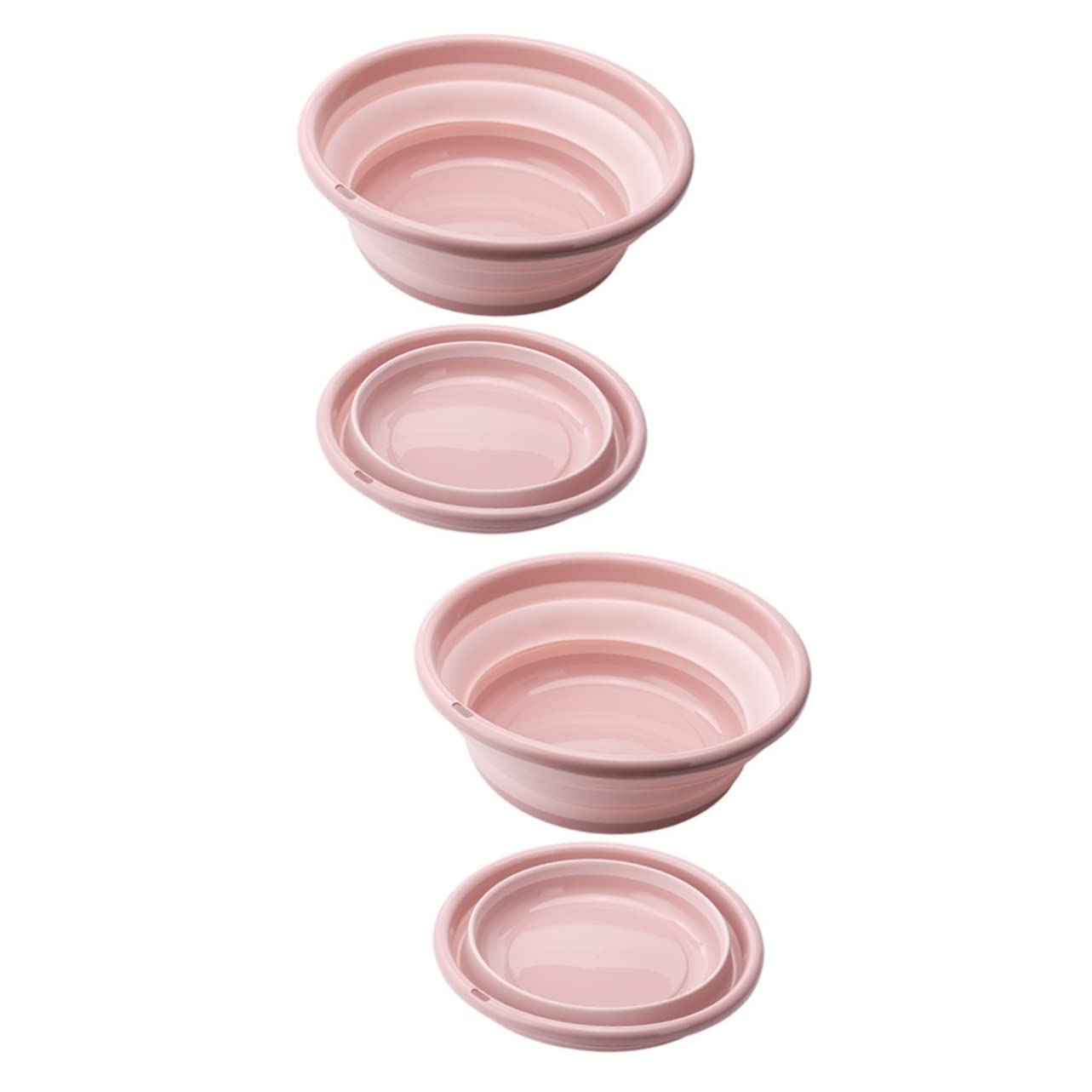 Toddmomy 2pcs Folding washbasin Folding Bucket washbasins Washing Basins Wash Basin Sink Laundry tub Vegetable Dish Travel Camping