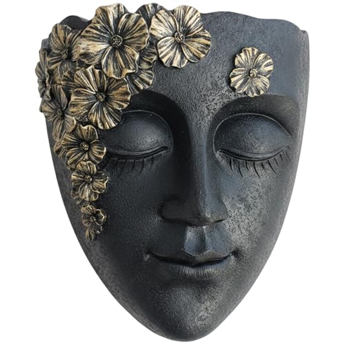 Vase mural en forme de visage pour sublimer un mur blanc - 4