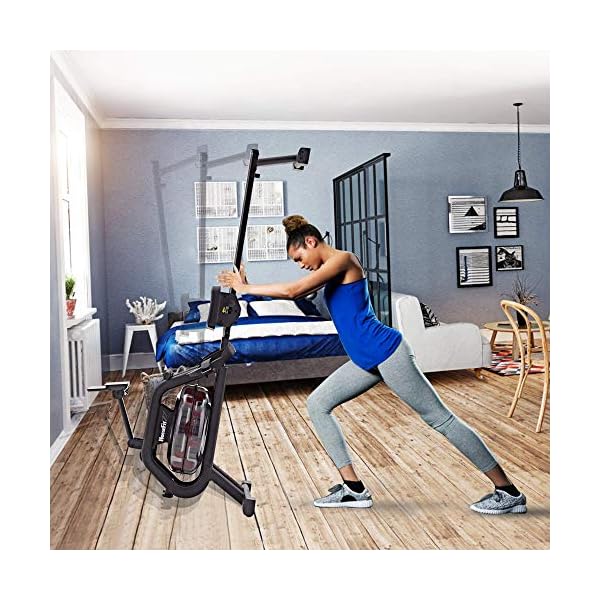 HouseFit-Water-Rower-Rowing-Machine-with-Bluetooth-APP-330Lbs-Weight-Capacity-for-Home-use-Water-Resistance-Row-Machine-Exercise-Equipment-with-iPad-and-Phone-Support-LCD-Digital-Monitor HouseFit Water Rower Rowing Machine with 330Lbs Weight Capacity for Home use Water Row Machine Exercise Equipment with iPad and Phone Support LCD Digital Monitor