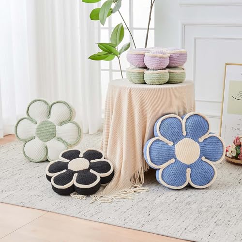 Kcvvcr Flower Pillow, Soft Flower Decorative Throw Pillow, Cute Daisy Flower Shaped Seating Floor Cushion Room Décor Plush Pillows for Sofa Couch Bed (17.7 Inch, Lavender) by Kcvvcr - Used condition - Image 6