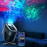 Govee Star Projector Light LED, RGBW 7-Zone Nebula Effect Light Projector Works with Matter Alexa, 50m² Coverage, 50+ Scenes, Smart Timer & 18 White Noise for Bedroom, Living and Kid's Room Home Decor