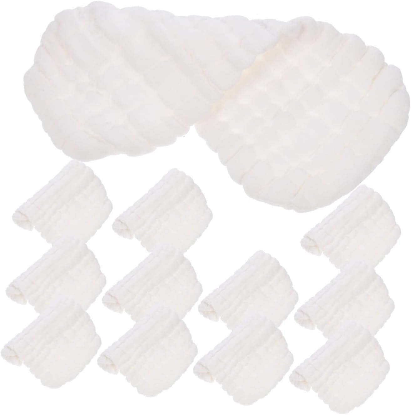 ORFOFE 10Pcs Newborn Washable Diaper Liners Breathable Reusable Cloth Inserts Peanut Shaped Design for Leak Protection Comfortable Reliable for Skin