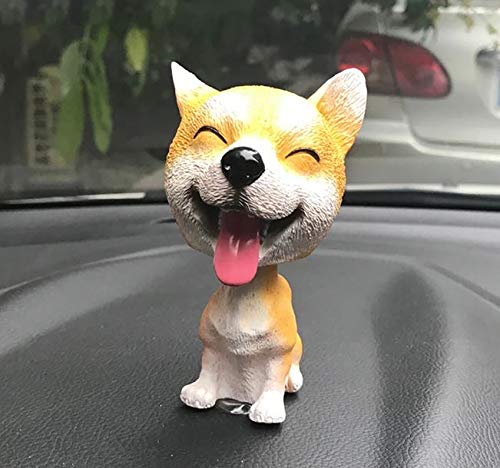 Areena Shop New Car Ornaments Bobblehead Dog Nodding Puppy Toys Car Dashboard Decor