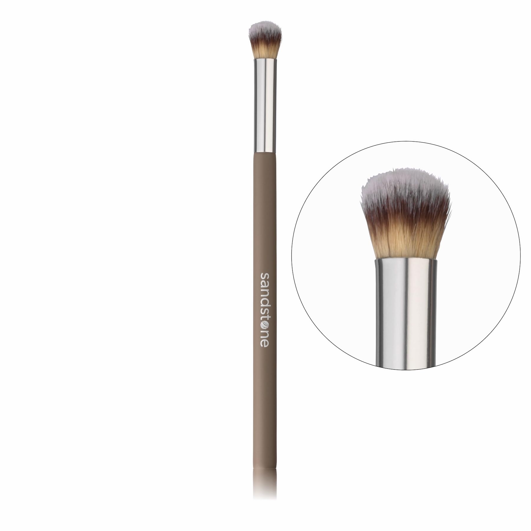Sandstone Scandinavia Concealer Brush, Precision Makeup Brush for Seamless Concealer Application, Ultra-Soft Vegan Bristles - Image 2
