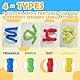 NICEIN Neuentwurf 4 Stück Fidget Toys Kinder, Hand Tangle Toy, Autismus Spielzeug, Sensory Toys, Anti Stress Spielzeug Kinder, Fidget Toy Adhs