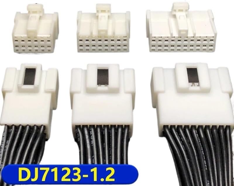 1/5Sets Male Female 12p16p20p Compatible With Car Wiring Harness Connector Line Length 15cm(20p strip line,5sets)