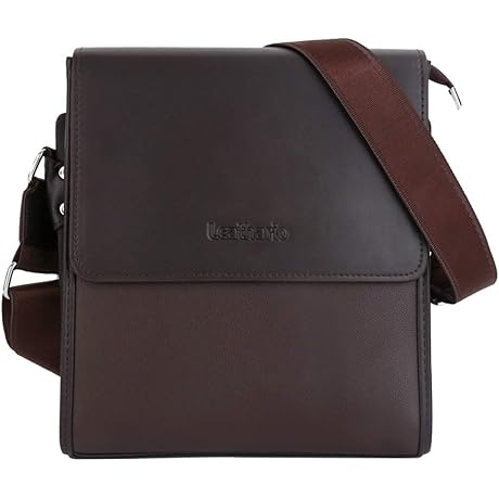 Leathario Men's Leather Shoulder Bag: Style meets Utility