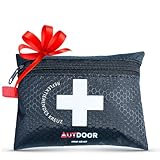 AUTDOOR® Erste Hilfe Set Light – ultraleicht & kompakt – entwickelt von Ärzten – Robuste Reiseapotheke für Wandern, Klettern & Wassersport – Notfalltasche mit Essentials