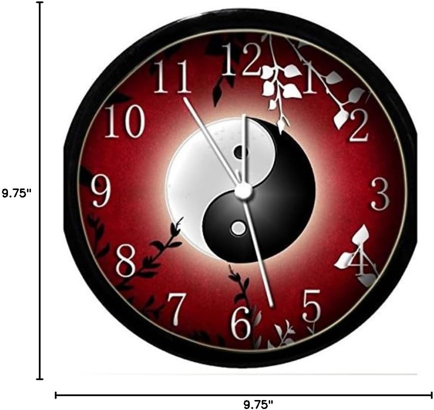Glow In the Dark Wall Clock - Yin Yang #4