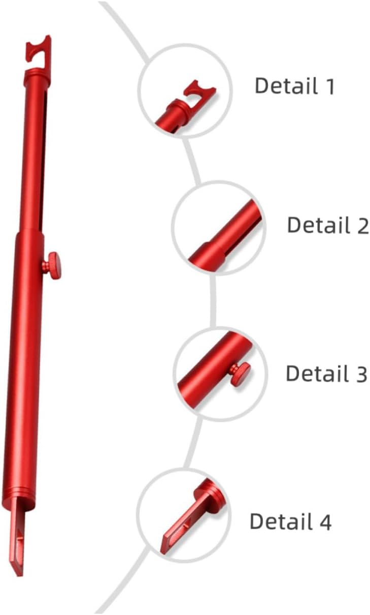 1pc Polished Support Rod for Car Detailing Telescopic Pole for Vehicle Automotive Accessory