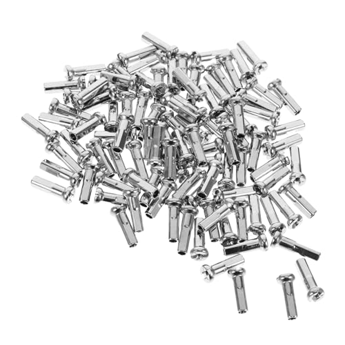 VICASKY 100pcs Wire Caps for Easy to Install Nipple Protects Extends Lifespan Suitable for Mountain Folding Cycling Accessory