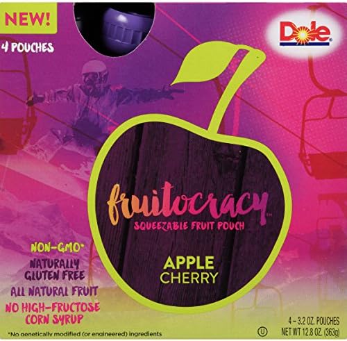 Dole Fruitocracy, Apple Cherry, 3.2oz, 4 pouches