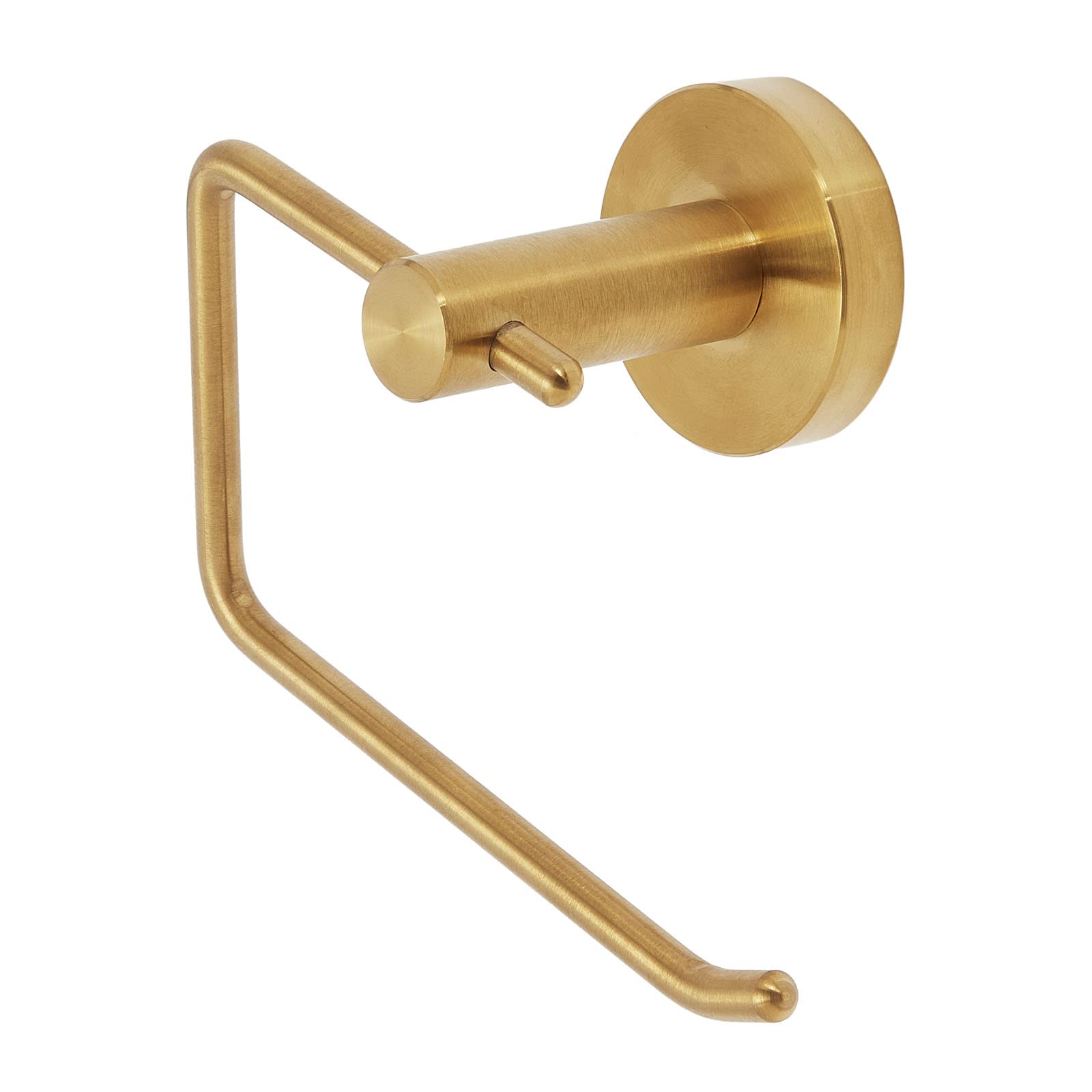 Brushed Brass Toilet Roll Holder