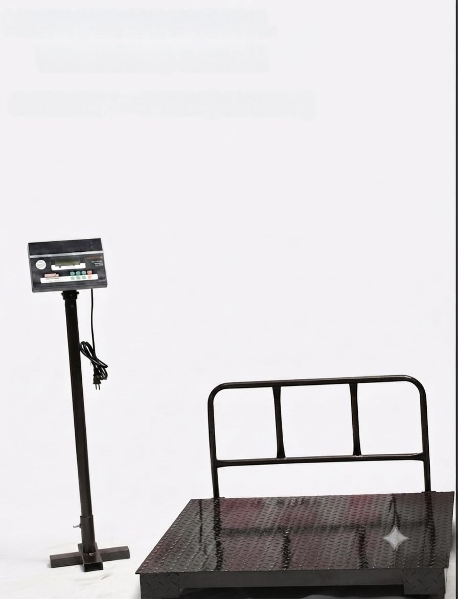 Digital 4 loadcell Electronic Platform Weighing Scale 1000kg (1TON) Capacity |100g Accuracy Weight Machine for Commercial, Industrial and Shop | Heavy Iron Platform Size 1x1 Meter (39x39 inch).-image-47