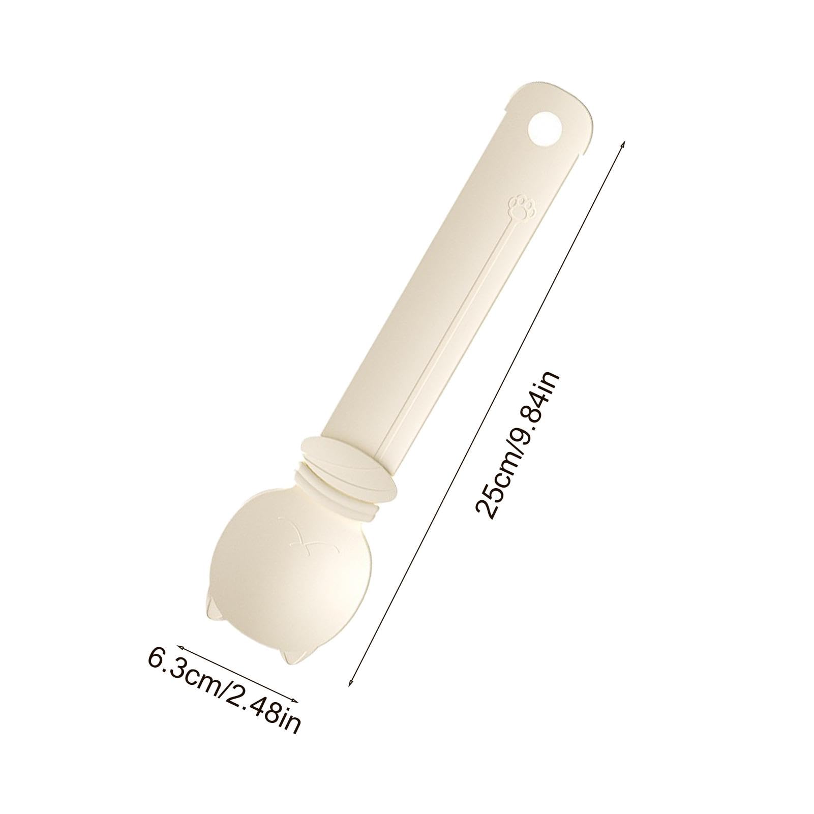 Set 4 Cucchiani Mangiatoia Per Gatti - Flessibili Per Snack E Cibo Umido, Design A Righe - Foto 10