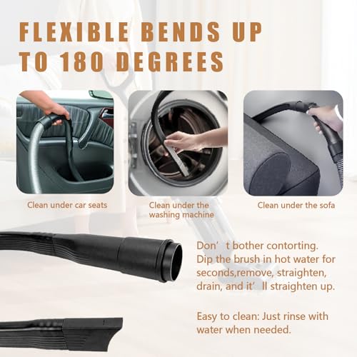Image of 25-Inch Universal Flexible Long Vacuum Attachment Crevice Cleaning Brush