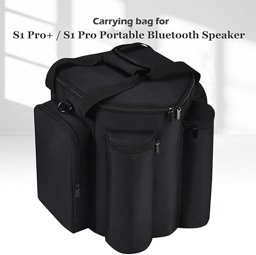 Miniatura 6 de Seracle Funda de transporte portátil compatible con Bose S1 Pro+  S1 Pro portátil Bluetooth altavoz y micrófono (negro)