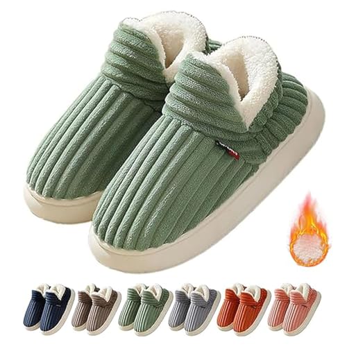 Cathalem Pluffi Slipper Booties For Women Men Cozy Stylish Slippers Winter Fuzzy Warm Thick-Soled House Cloud Slides With Anti-Slip Sole