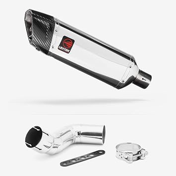 Lextek SP4 Polished Stainless Steel Exhaust 300mm for KAWASAKI NINJA 1000 SX