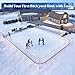 25X45ft 6 Mil Clear Ice Rink Liner – Heavy-Duty Backyard Ice Skating Rink Sheet, Leak-Proof & Tear-Resistant Plastic Liner for DIY Winter Family Skating Training or Hockey Practice