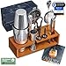 EMPATION Cocktail Set [TESTSIEGER] 750ml Boston Cocktail Shaker - leicht zu öffnen & kein Verklemmen, Profi Bar Zubehör mit passgenauem Ständer & gratis Rezeptbuch, Cocktail Zubehör für zu Hause
