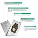 Crucial Vacuum 3 Hoover HEPA Style Type Q Allergy Filtration Vacuum Bags; Compare to Hoover Platinum Part # AH10000, UH30010COM; Designed & Engineered