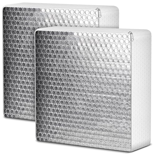 2Pack 14x14x3 RV Vent Insulator and Skylight Cover Waterproof Universal Camper Roof Vent Plug Snug Fit Privacy Blackout Shield Heat Blocker Heavy Duty Trailer Ceiling Draft Stopper for Van Life
