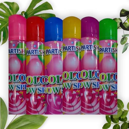 Image of Partish Holi Spray l Holi Colour Spray Bottles 45ml (Pack Of 6, 6)