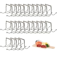 Rouladenklammern aus Edelstahl wiederverwendbar 24er Set, Rouladen Klammern als perfekte Alternative zu Rouladennadeln oder Rouladenspieße