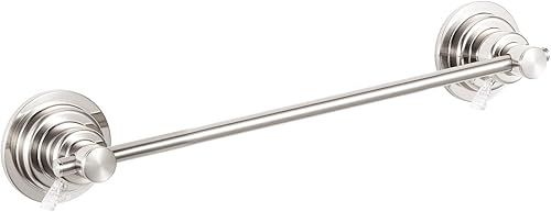 JiePai Toallero con ventosa de 16 pulgadas, soporte de toalla extraíble con succión al vacío, toallero de succión de níquel cepillado