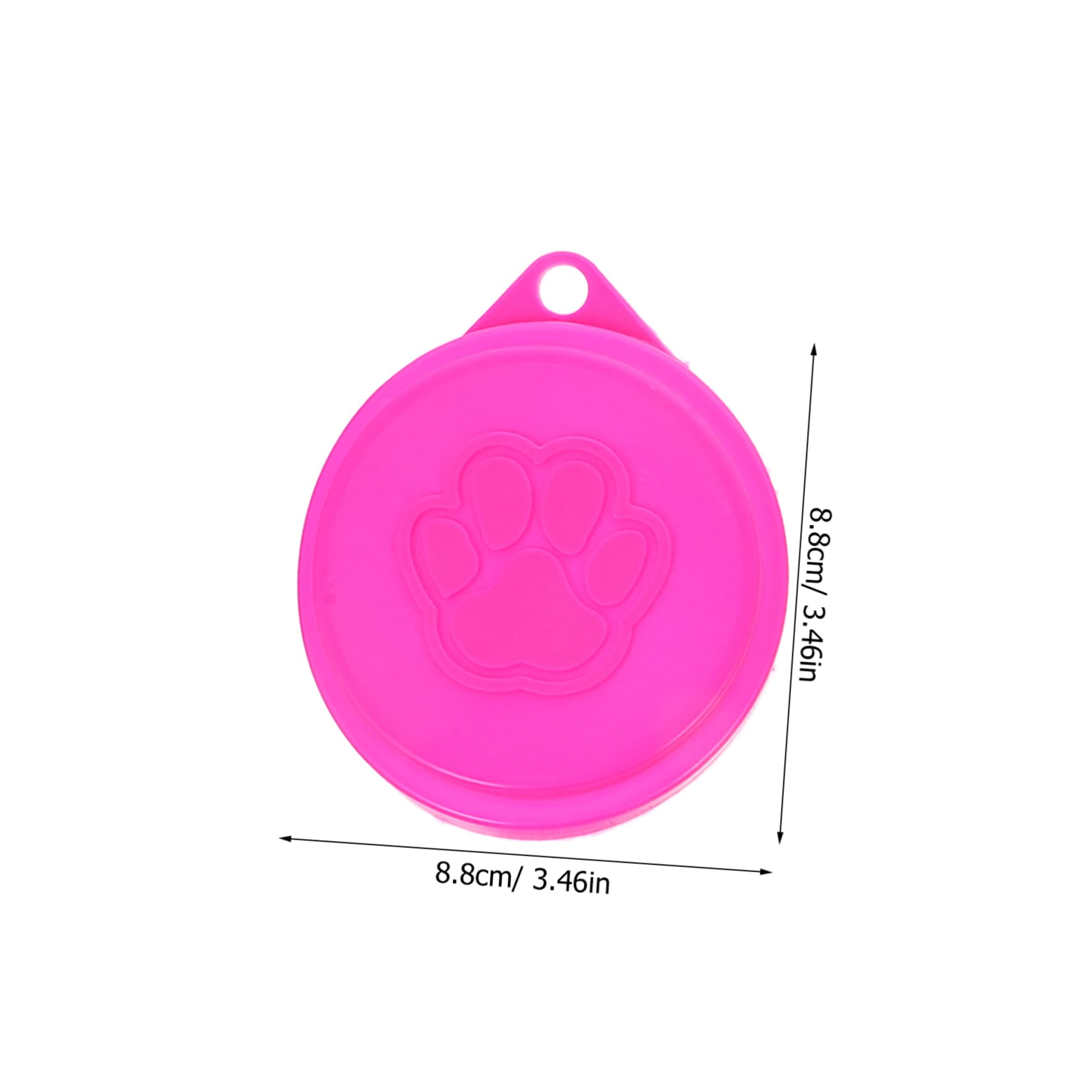 GRIRIW 6pcs Pet Can Covers Dog Cat Food Storage Lids Silicone Double-Layer Lid Reusable Seal Random Color