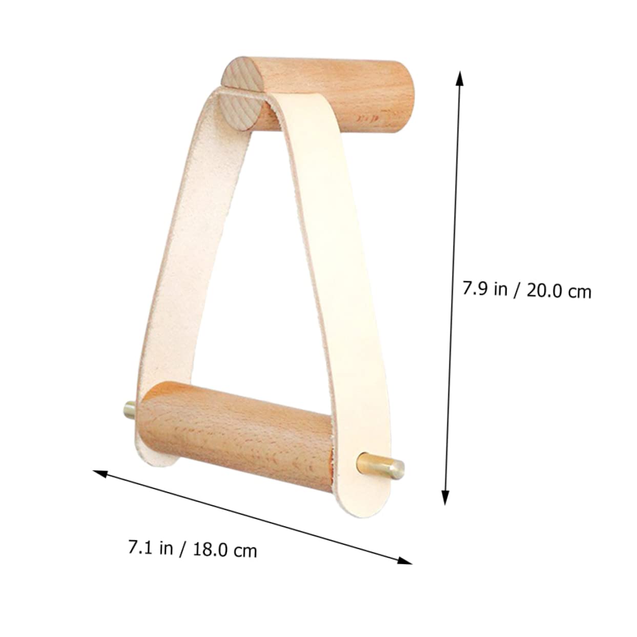 DOITOOL 3 Piezas Soporte Higiénico de Madera con Colgador de Pared Diseño Rústico y Práctico para Baño y Cocina Almacenamiento Compacto para Toallas