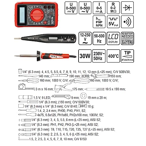 mechanics tool set yato yt 39009