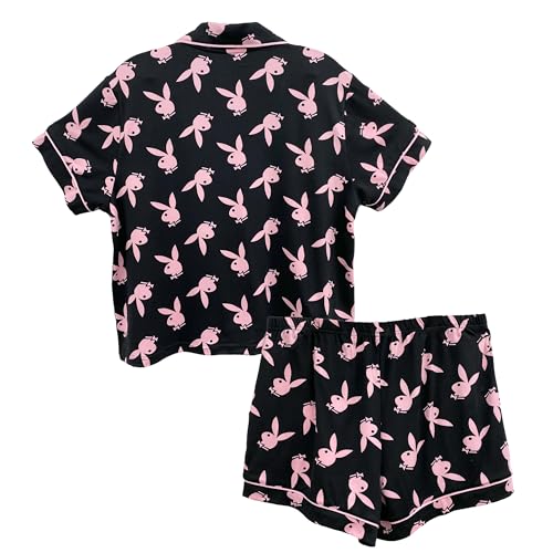 Playboy Women's Amazon Exclusive Pajama Lounge Sets in Silky Satin, Soft Jersey & Cotton Fabrications3