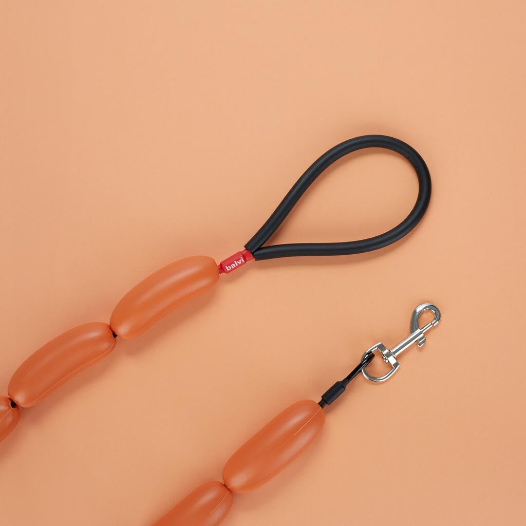 Balvi Guinzaglio cane Hot Dog Colore marrone Trendy guinzaglio per passeggiate con stile Plastica 110
